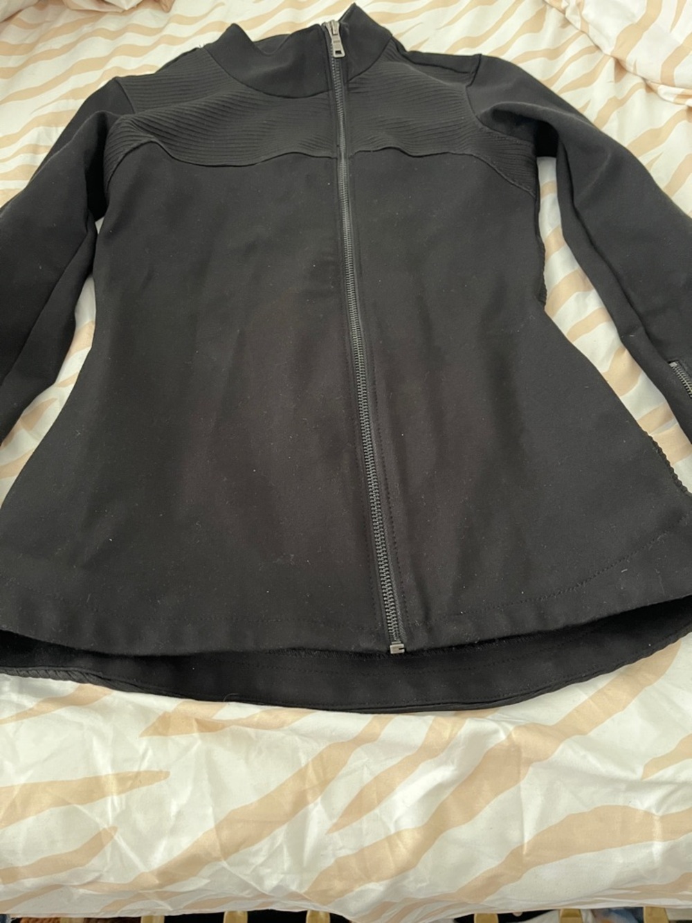 Black Zip-Front Utility Jacket - Women's